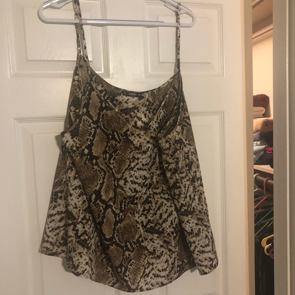 Snakeskin cami